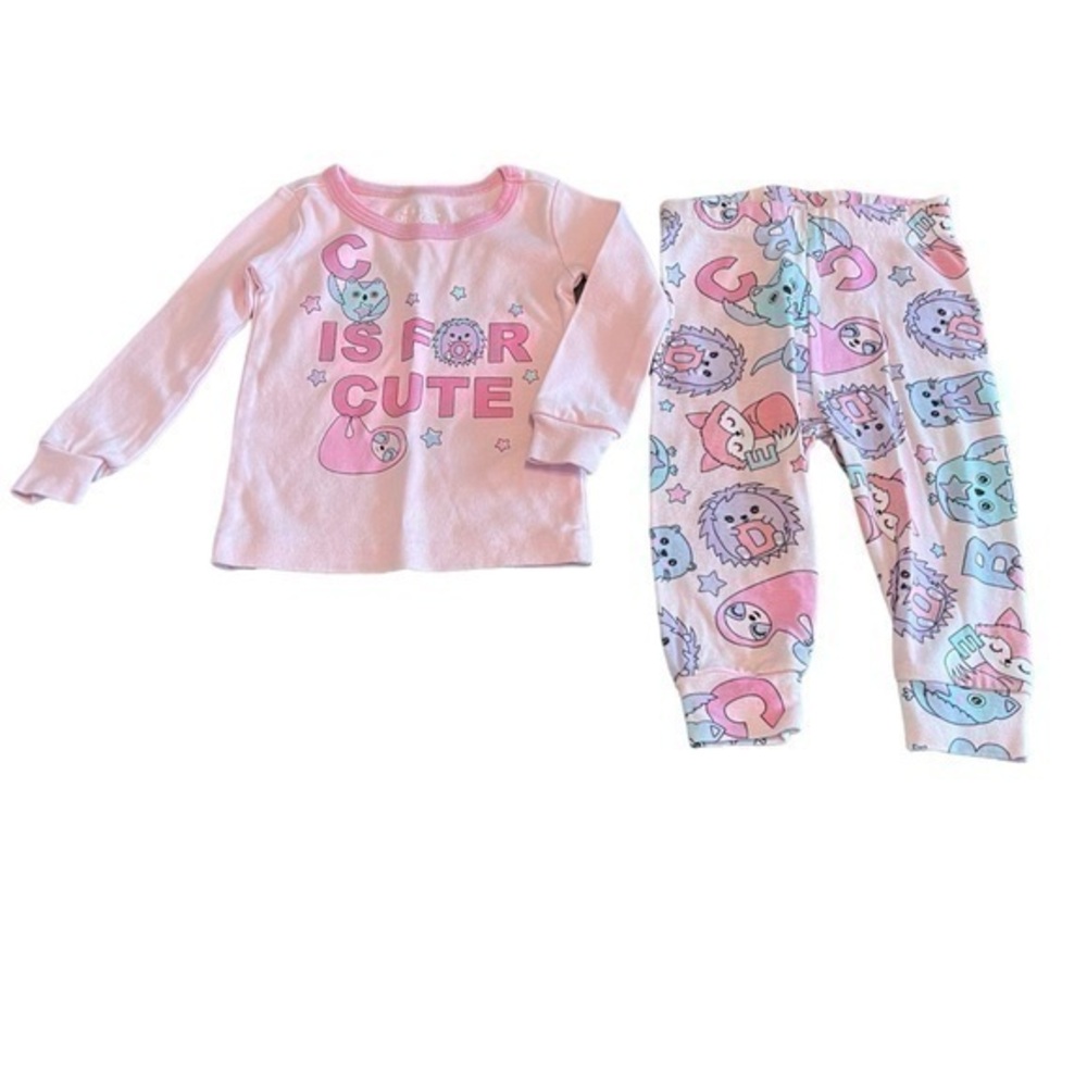 TCP baby girls pajamas set 3-6 months sloth
